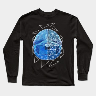 Geometric Dolphin Long Sleeve T-Shirt